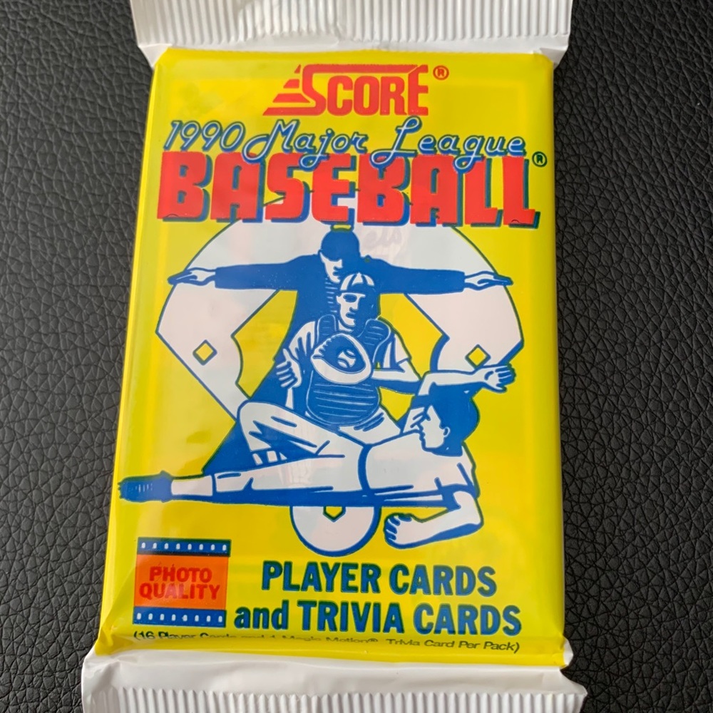 1990 Score baseball cards sealed pack New vintage